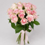 Букет из 21 розовой кенийской розы